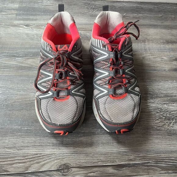 Women's Fila Headway 6 Trail Running Shoe Metallic Silver/Castlerock/Diva Pink - Picture 5 of 10